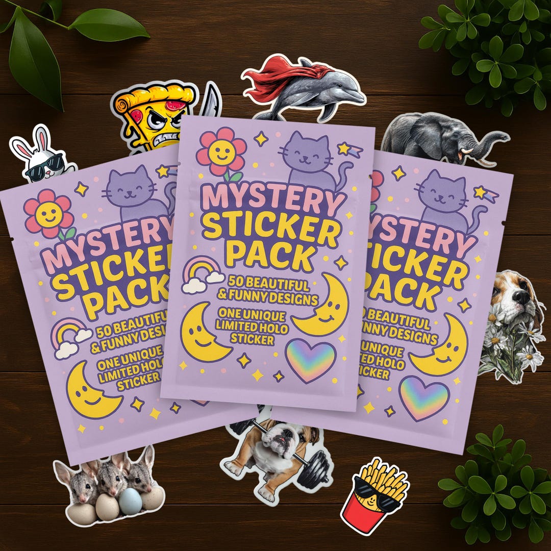 Mystery Stickers, Sticker Bundle, Sticker Pack, Random Stickers ...