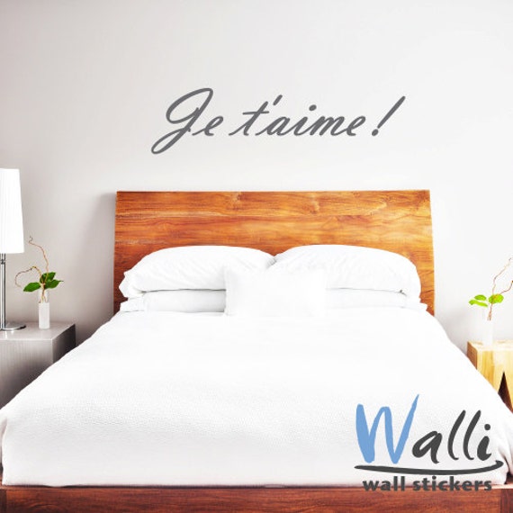 Wall Quotes Decals For Home Bedroom Decor Je Taime