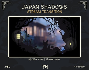 Japan Shadows Stream Transition | Animated Stinger with Sound | Japan Stream