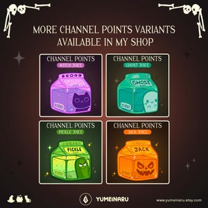 Vampire Juice Channel Points | Spooky Emote for Twitch Streams | Streamer Emotes & Badges image 4
