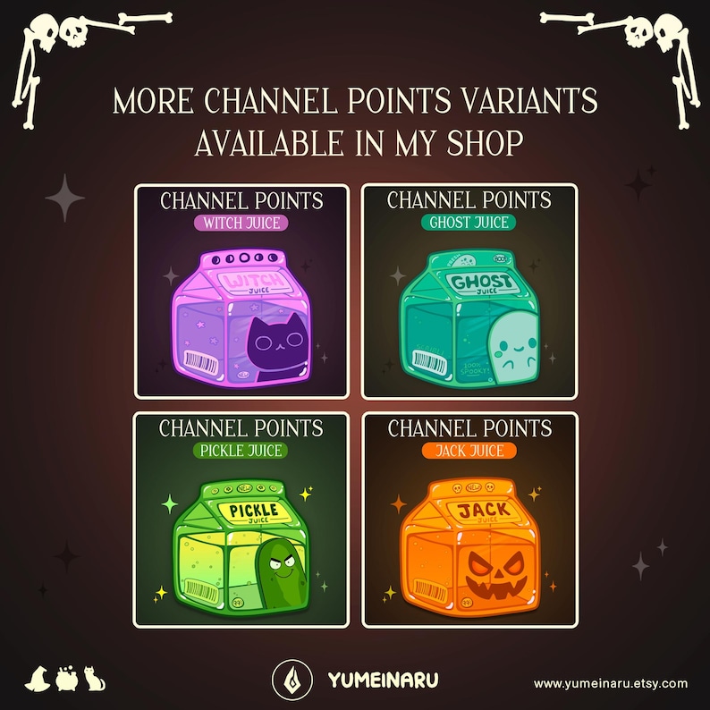Vampire Juice Channel Points | Spooky Emote for Twitch Streams | Streamer Emotes & Badges image 4