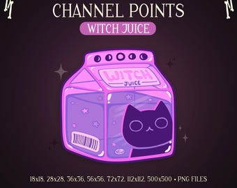 Witch Juice Channel Points | Spooky Twitch Stream | Streamer Emote & Badges