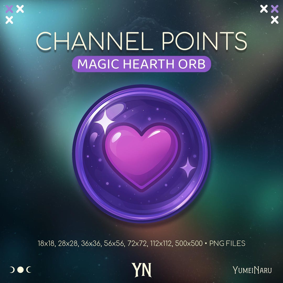 Magic Hearth Orb Channel Points for Cozy Twitch Stream | Streamer Emote ...