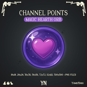 Magic Hearth Orb Channel Points for Cozy Twitch Stream | Streamer Emote & Badges