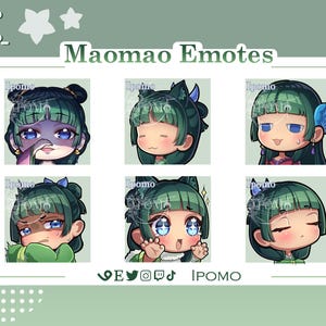 Apothecary Diaries MaoMao Emote Package | Cute Emotes for Twitch, Youtube and Discord