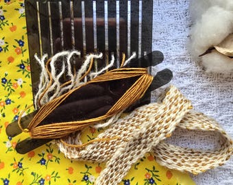 Rigid Heddle Backstrap Mini Loom Travel Craft Kit
