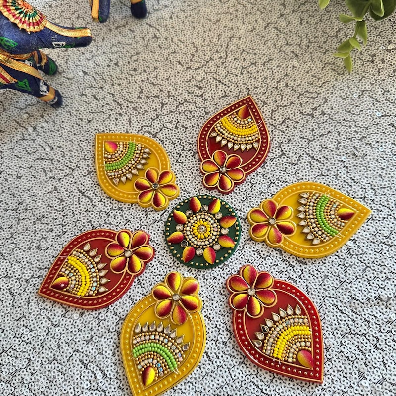 New Rangoli Patch Design Diwali Rangoli Patches - Etsy