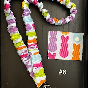 Stylish Seasonal Teacher Scrunchie Lanyard – Comfortable, Functional, and Perfect for Educators