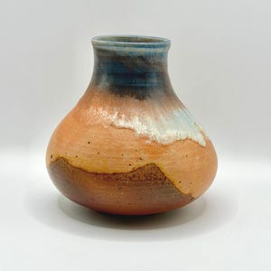 Studio Pottery Vase, Signed Wheel Thrown Ceramic Art Vase