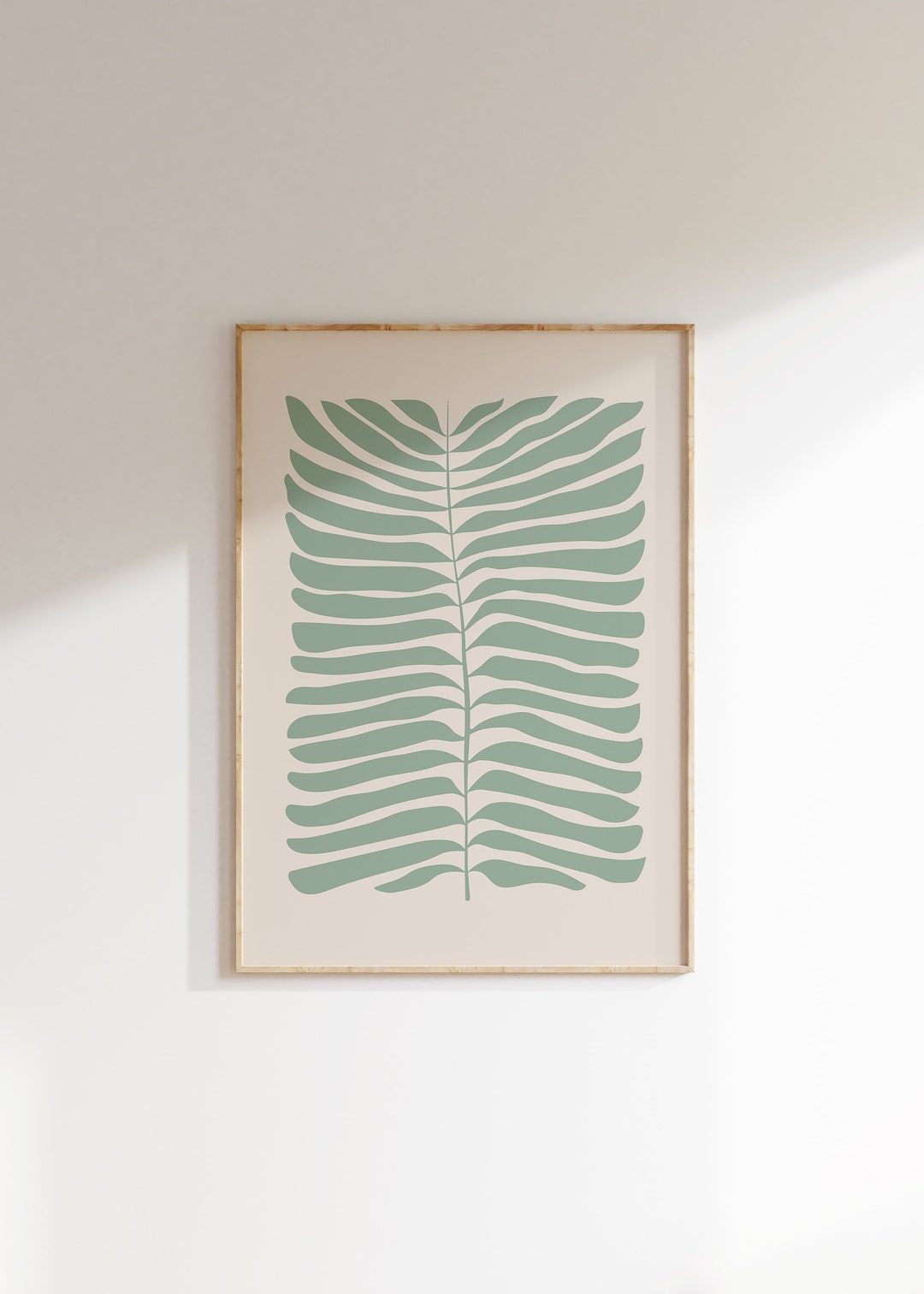 Abstract Botanical Leaf Instant Download Printable Art Etsy