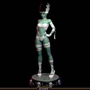 Bride of Frakenstean| 3D Printed Resin Statue | Collectible Figurine | Hand Painted | Gift for Gamers