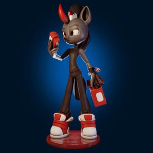 Dark Pony King statue - 3D Painted Figures, Action Figurines, Handmade Miniature Scupulture, Gift Figurine