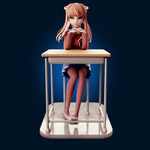 monikea DDLC  ,3D Painted Figures, Action Figurines, Handmade Miniature Scupulture, Gift Figurine