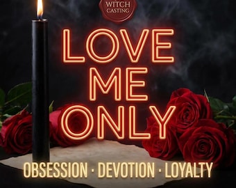 Hechizo de amor de obsesión extrema, ritual de devoción "Ámame solo a mí", haz que se obsesione conmigo, ritual de lealtad, brujería poderosa, bruja de Etsy