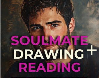 Soulmate Zeichnung & Psychic Reading, Zeichne meinen Seelenpartner, Zukünftiger Ehemann Skizze, Zwillingsflamme Einblick