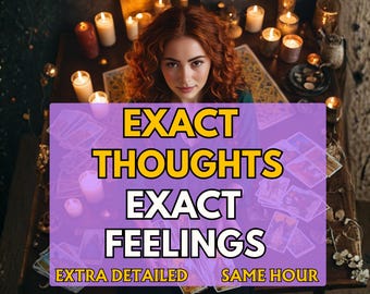 Genaue Gedanken & Gefühle Psychic Reading, Same Hour Liebe Tarot Lesung, Was ist Er Denkt
