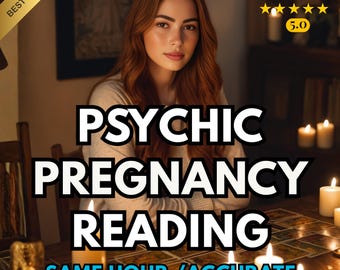 Schwangerschafts-Metalic Reading, Fruchtbarkeit, Gender Reveal, energetische Baby Zeichnung