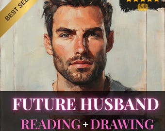 Soulmate Sketch and Tarot Reading: Future Husband Portrait