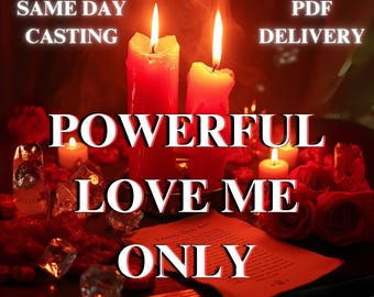 Guía ritual "Ámame solo" (PDF), Ritual de amor, Devoción y obsesión, Intención con velas, Reconexión, Llámame y Enfoque de contacto