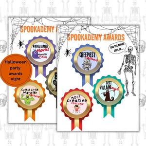 Spookademy Awards, Halloween Fun Printable, Best Costume Award