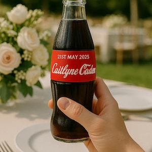 Personalized Coke Label – Custom Coca-Cola Bottle Label – Editable Party Favor – Printable Drink Sticker
