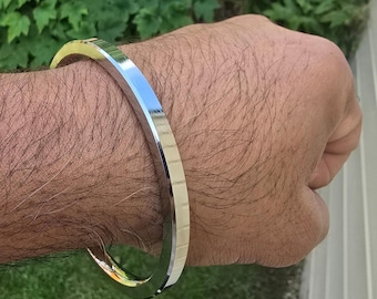 Acero inoxidable Kara Sikh Kada Plano Liso Singh Kaur Punjabi Brazalete K9R Pulsera Unisex Impresionante Panjabi Karha Kadha Nuevo diseño