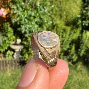 Brass Asht Dhatu Ring Eight Different Metals Evil Eye Protection Nazar Luck B37R Hindu Tradition Mundari Mundri Lucky Amulet Handmade New