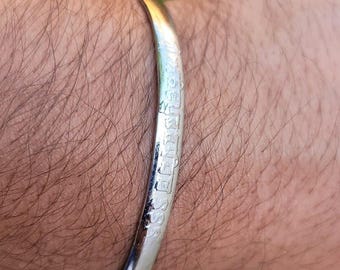 Sikh Kara Chrome Plated Kada Shri Anandpur Sahib Jin Hazoor Saab Singh Bangle K3R