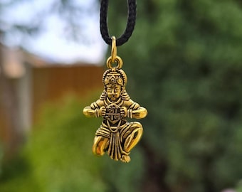 Hanuman Ji Ram Anhänger Gold oder Silber Farbe Edelstahl Hindu black dori Q3