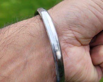 Sarbloh Kara Sikh Kada Kakaar Iron Smooth Karha Singh Warrior Loha Bangle EE17R