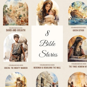 Christian Kids Bible Stories Homeschool Digital Print Sunday School Teaching