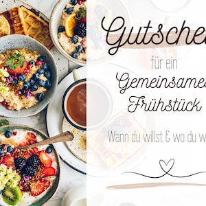 Gutschein-Karte „Frühstücks-Date“ – Verschenke gemeinsame Zeit