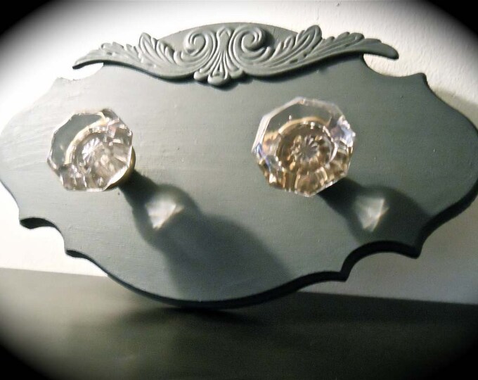 Treasury Item Vintage Door Knob Coat Rack Etsy