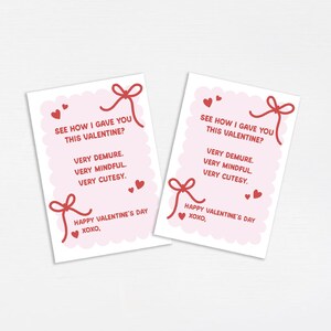 Meme très sage Saint-Valentin, carte imprimable de la Saint-Valentin pour amis, cartes d'amitié Girly rose coquette noeud, Saint-Valentin preppy