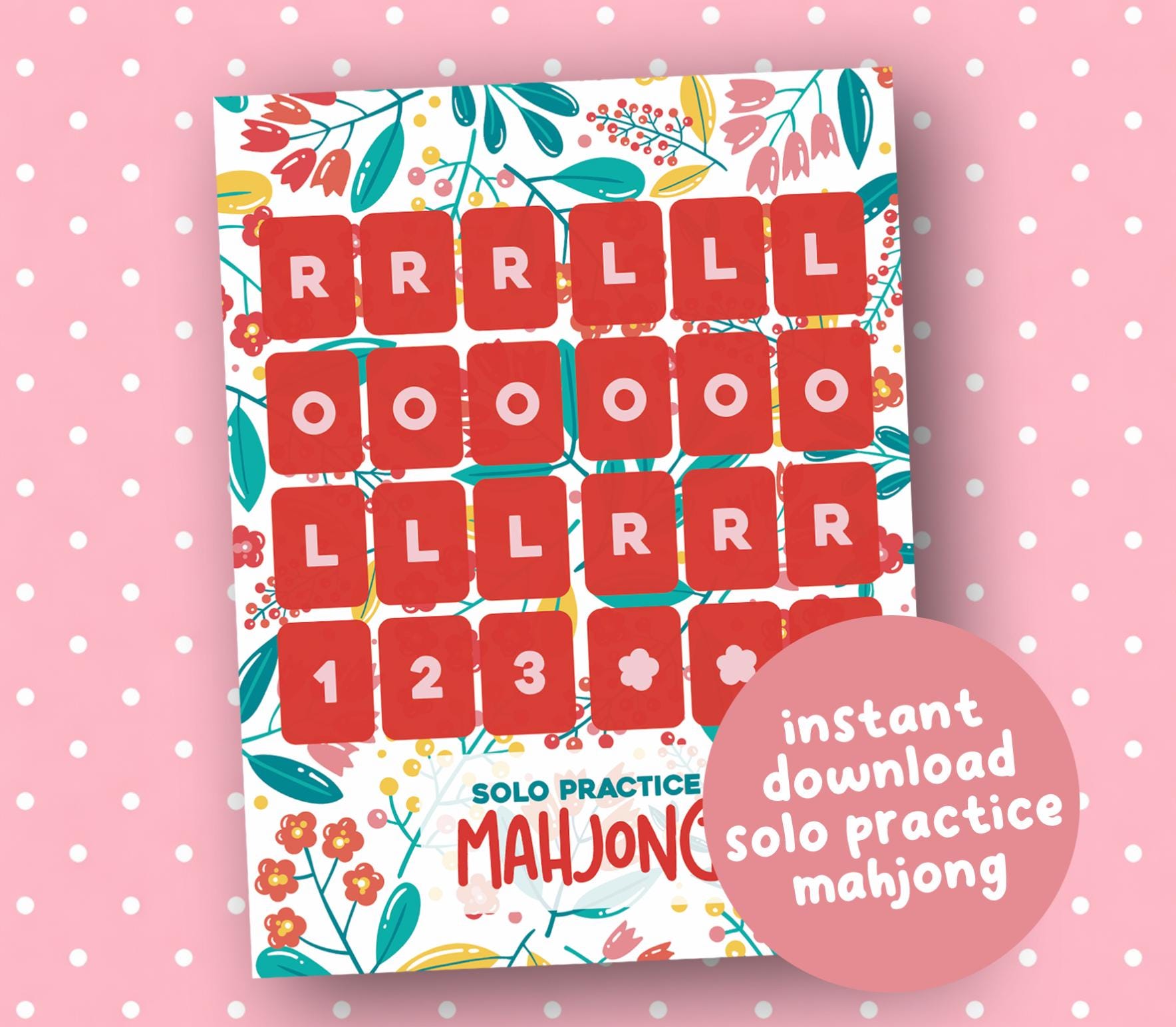 Mahjong Practice Board for Solo Play, Beginner Mahjong Accessories ...