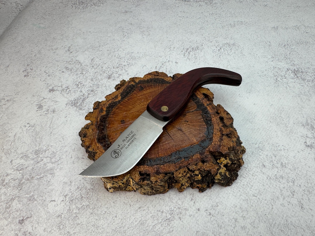 Vintage J. Sanz Albacete Folding Knife, Spanish Inox Vanadio Pocket ...