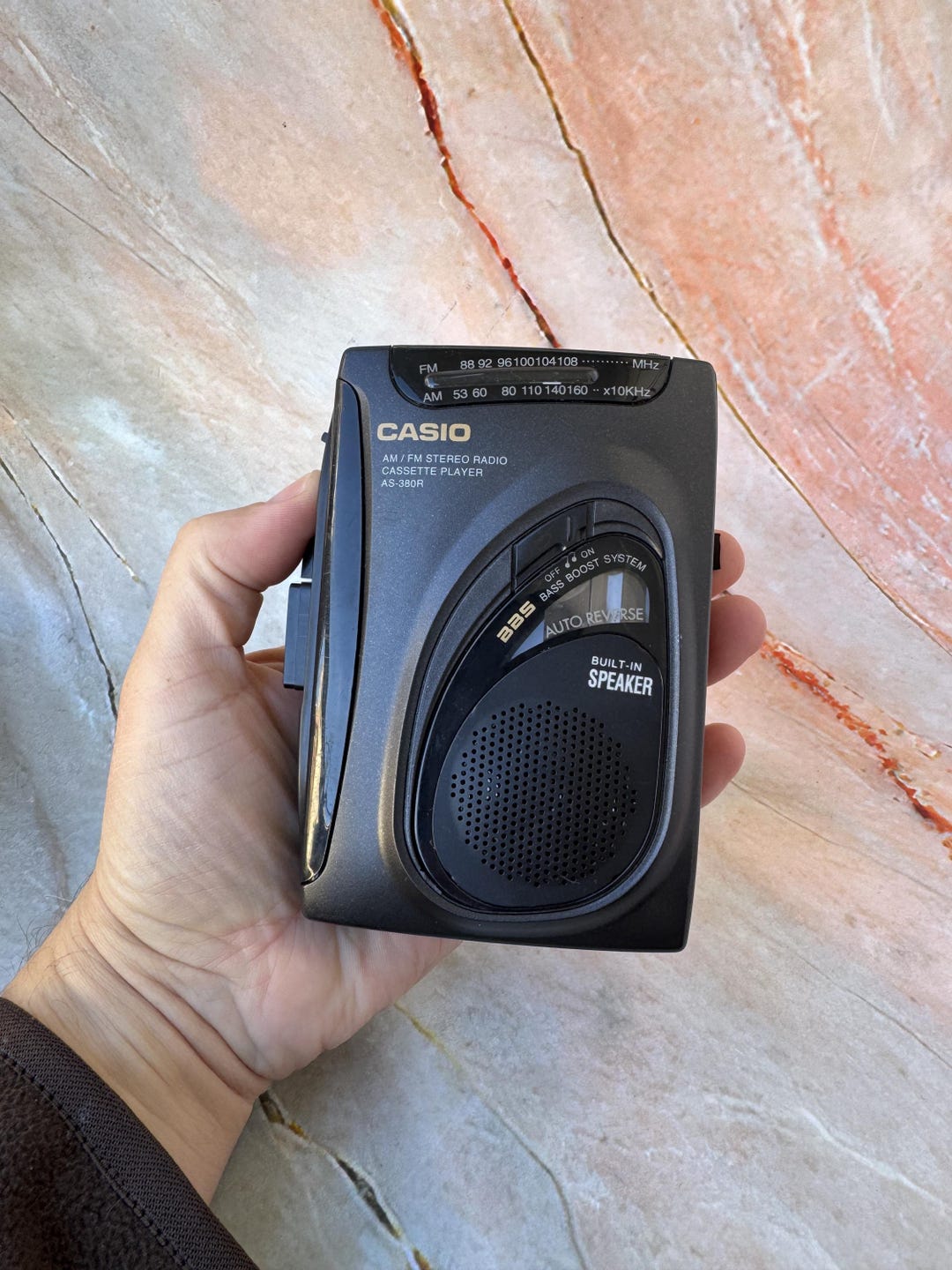 Vintage Casio AS-380R AM/FM Stereo Radio Cassette Player Walkman Auto ...