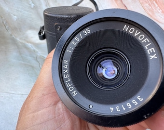 Rare Novoflex Noflexar 35mm f/3.5 M42 Lens – Vintage German Wide Angle with Case.