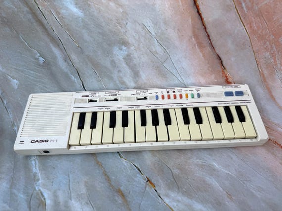 Vintage Casio PT1 Mini Keyboard 1980s Retro Synthesizer Not