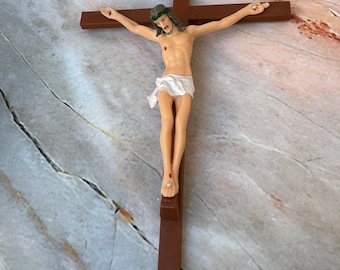 Crucifix Jesus Christ Figure Catholic Cross Christian Wall and Home Altar Decor