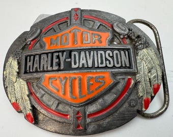 Harley-Davidson Vintage Gürtelschnalle U-88 Made in USA offiziell lizenziertes Produkt