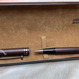Vintage Montblanc Meisterstück Rollerball Pen Brown with Signature Cap – Rare Collectible.