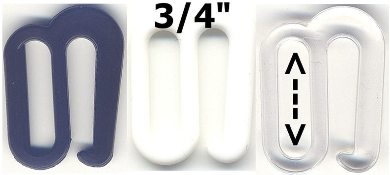1//4/" S-Hook Bra Clasp Swim Strap Bikini Closure G-Hook Swan Sewing Hook Clip