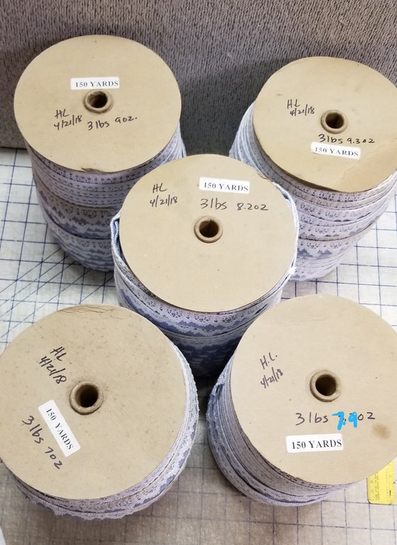 Par Par Par le rouleau livre 150 Yd coton Denim Poly blanc Motif dentelle par le rouleau livre Hobby Lobby passementerie artisanat Vintage 74489a Par Par Par le rouleau livre 150 Yd coton Denim Poly blanc Motif dentelle par le rouleau livre Hobby Lobby passementerie artisanat Vintage 74489a