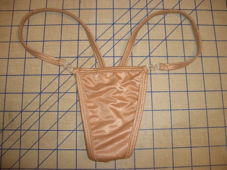 Easy Release Solid Colors Detachable Clip Skimpy Weeny Teenie Itsy Panty Micro Mini Stripperwear Thong Tanga G-String