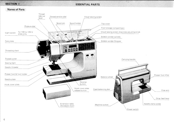 New Home Memory Craft 7000 Instruction Manual Original Sewing