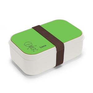 Personalized Bento Lunch Box: Eco-Friendly Silicone & Wood