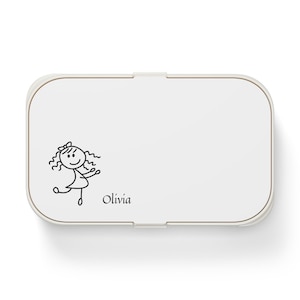 Personalized Bento Lunch Box: Eco-Friendly Silicone & Wood, School Lunch Organizer