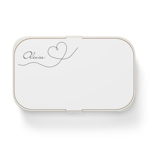 Personalized Bento Lunch Box: Eco-Friendly Silicone & Wood, School Lunch Organizer