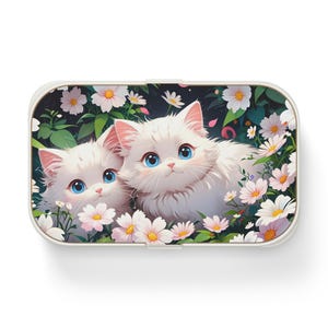 Kawaii Cat Bento Lunch Box: Anime Style Meal Prep Container